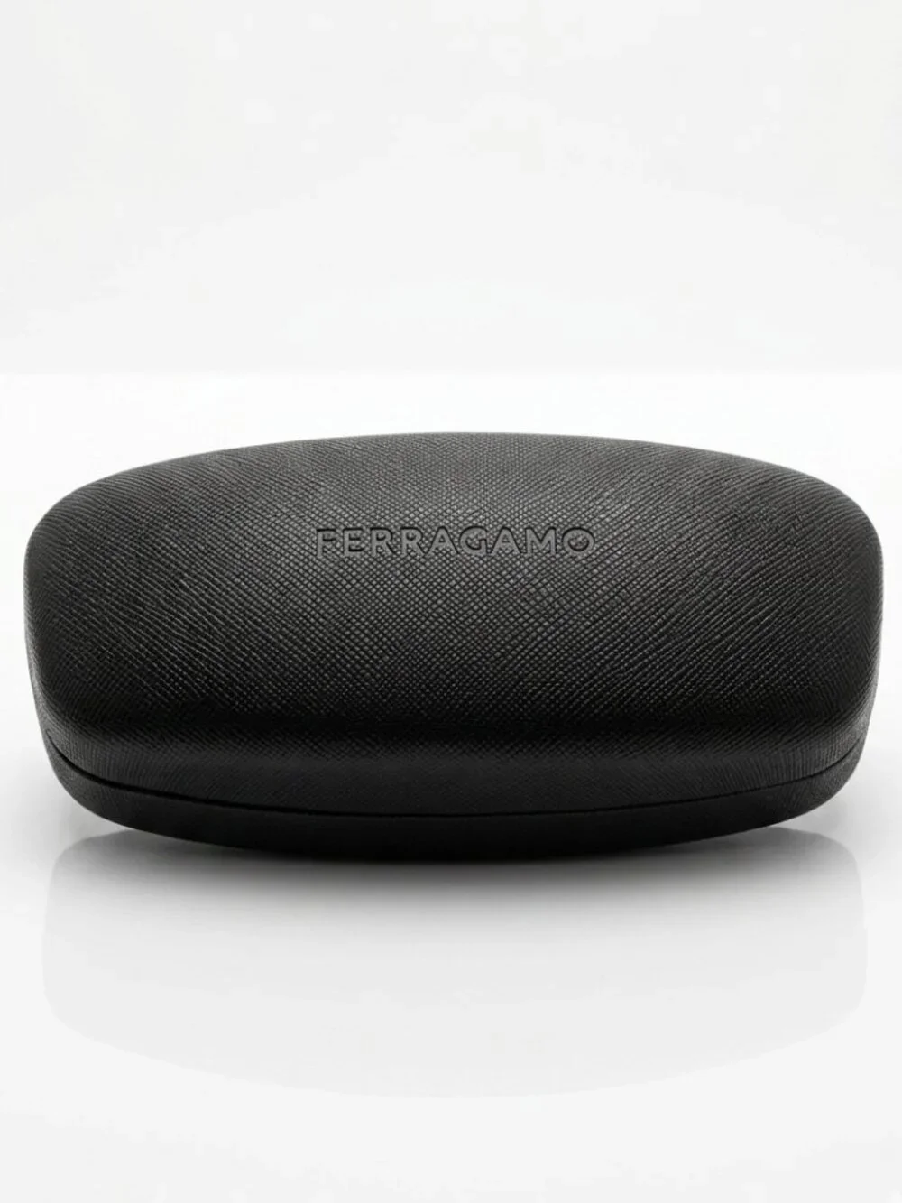 FERRAGAMO Black Hard Clamshell Eyeglass Sunglasses Case